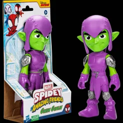 Spiderman Muñeco Duende Verde 22.5cms, Spidey y sus Amigos<Hasbro Hot