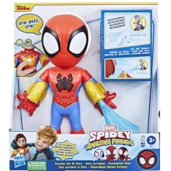 Spiderman Muñeco Spidey con Máscara Desplegable, con Traje Electrónico y Lanza Telarañas<Hasbro Fashion