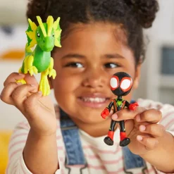 Spiderman Set de Figuras Spidey And His Amazing Friends de Miles Spin Morales y Electrosaurus<Hasbro Best