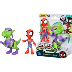 Spiderman Set de Figuras Spidey And His Amazing Friends de Spidey y Goblin Raptor<Hasbro Hot
