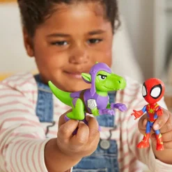 Spiderman Set de Figuras Spidey And His Amazing Friends de Spidey y Goblin Raptor<Hasbro Hot