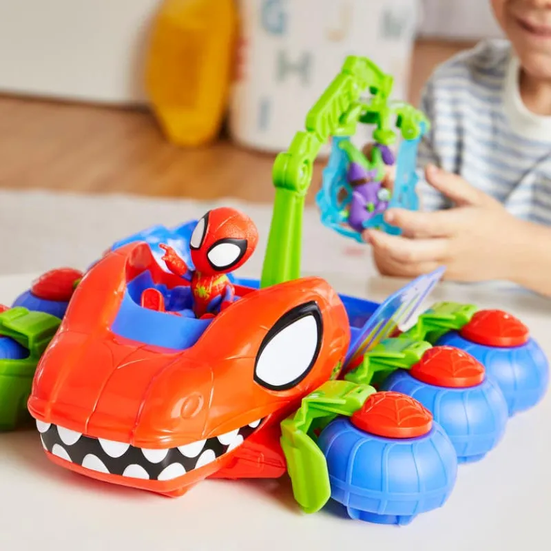 Spiderman Vehículos de Juegos Dino Grúa Arácnida<Hasbro New