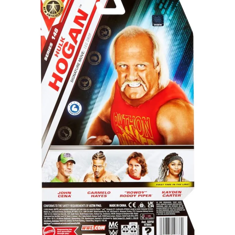 WWE Figura de Acción Hulk Hogan GDF62<Mattel New